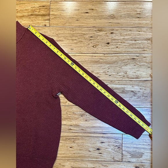 NWT Jos A Bank Sweater Mens XL Red Maroon Long Sleeve Sweater 100% Cotton‎ - Picture 8 of 8